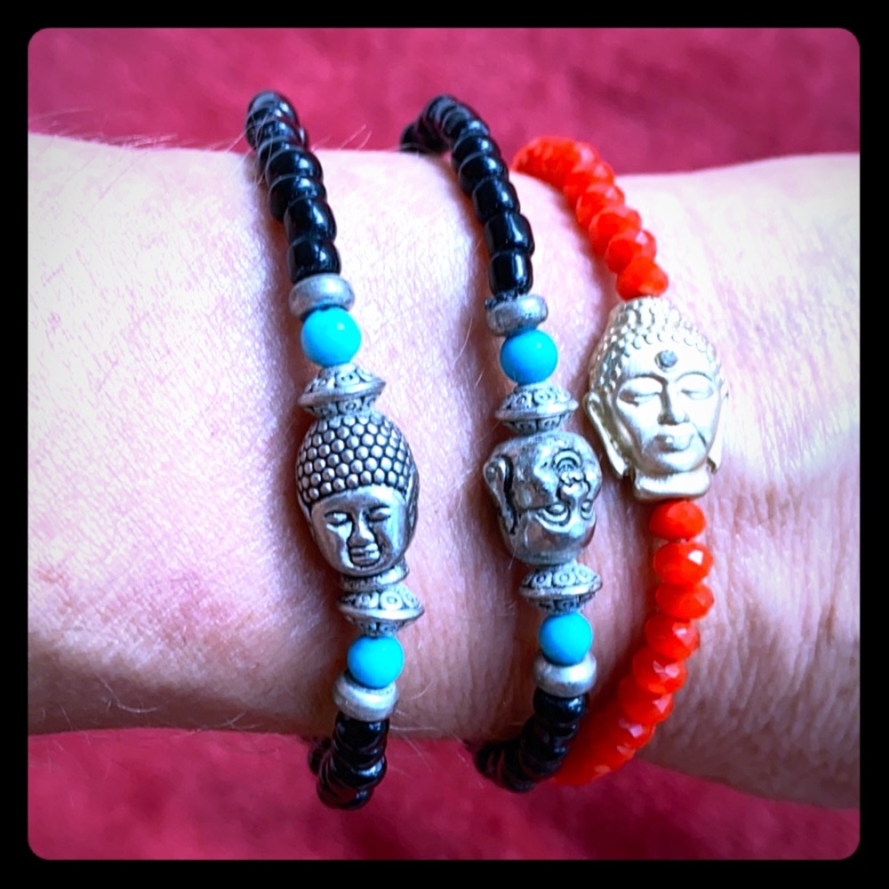 GOOD LUCK BUDDHA MONEY Feng Shui bracelets 3. New